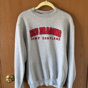 SUNY Cortland Red Dragons Gray Sweater